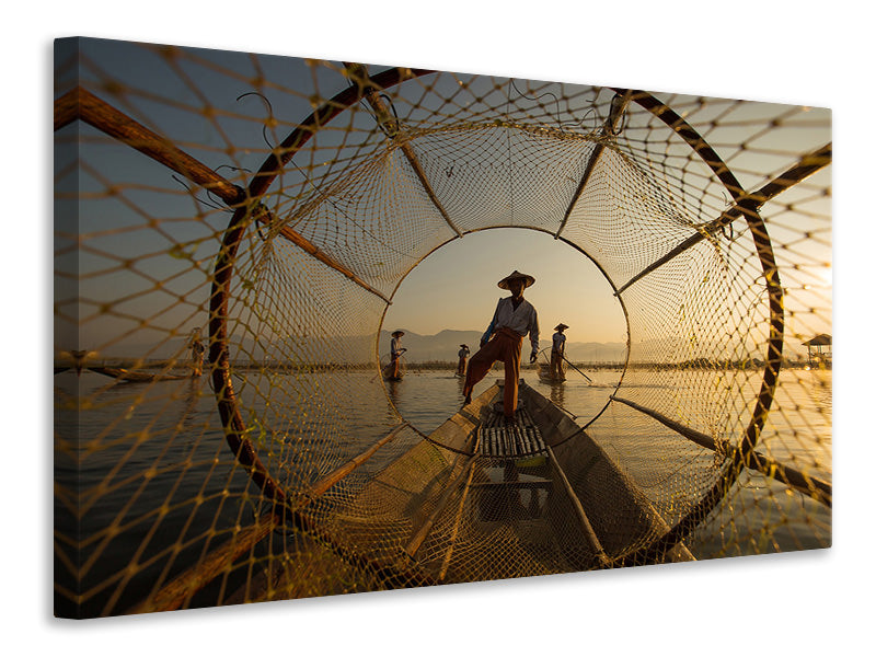 panoramic-canvas-print-inle-fisherman