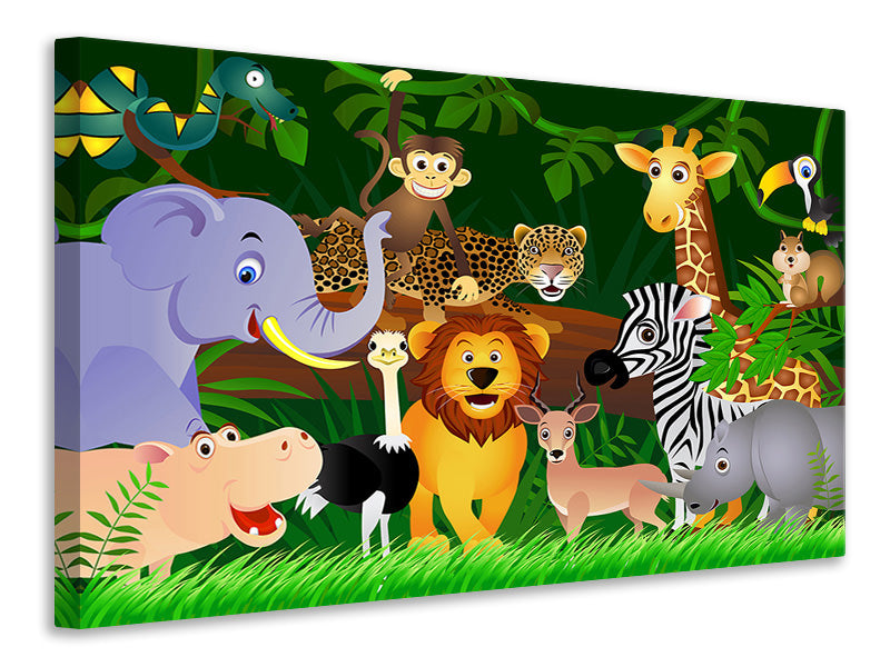 4-piece-canvas-print-jungle-king