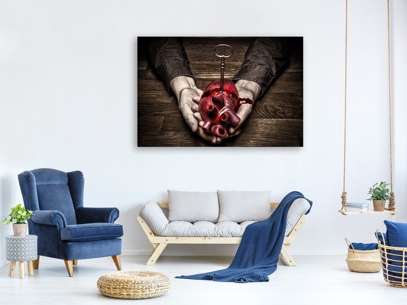 modern-4-piece-canvas-print-key-to-my-heart