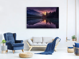 4-piece-canvas-print-lake-house-sunrise