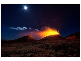 3-piece-canvas-print-lava-flow-with-the-moon