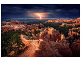 3-piece-canvas-print-lightning-over-bryce-canyon