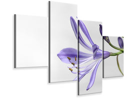 5-piece-canvas-print-lily-flower-in-purple