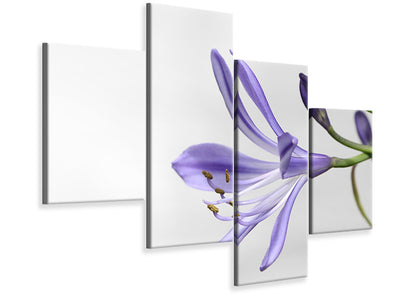 5-piece-canvas-print-lily-flower-in-purple