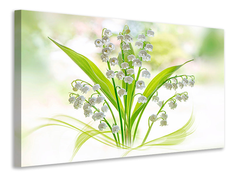 panoramic-3-piece-canvas-print-lily-of-the-valley-ii