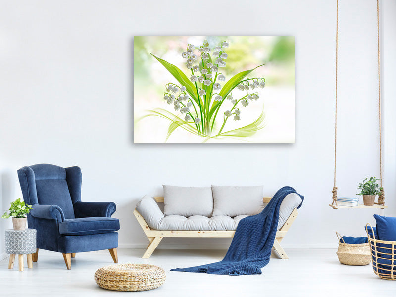 panoramic-3-piece-canvas-print-lily-of-the-valley-ii