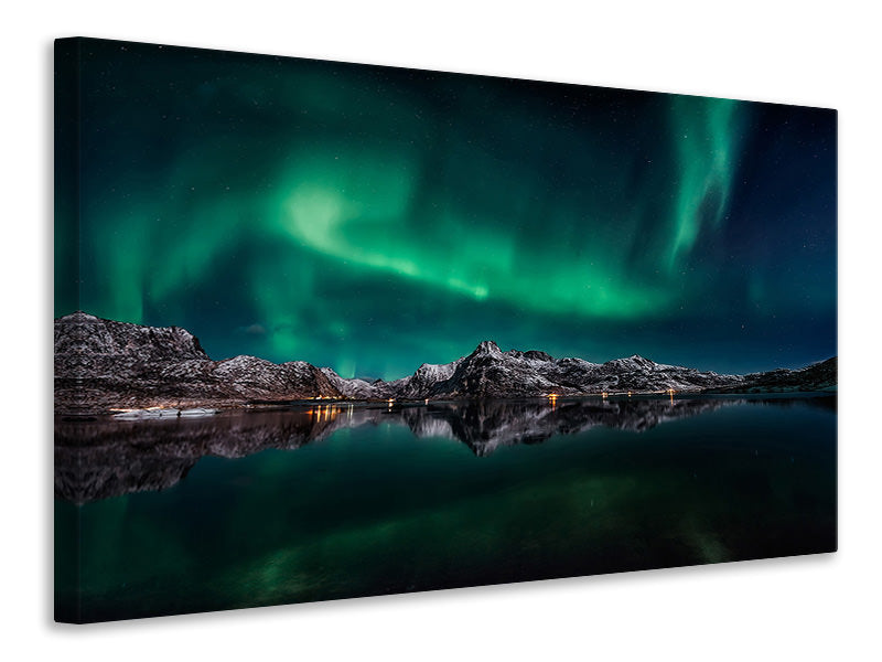 modern-3-piece-canvas-print-lofoten-aurora-reflection