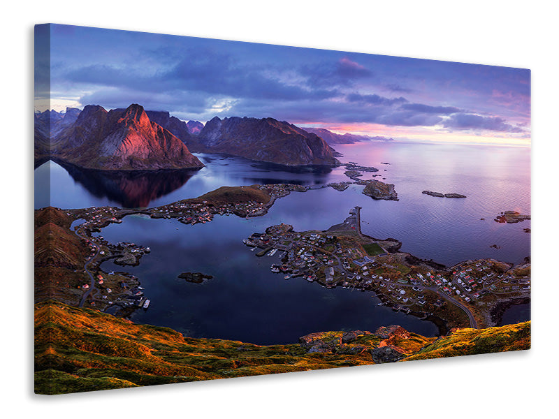5-piece-canvas-print-lofoten-sunrise