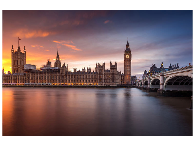 5-piece-canvas-print-london-palace-of-westminster-sunset