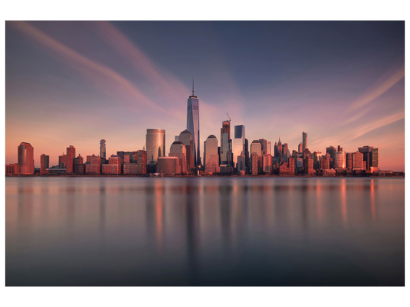 modern-4-piece-canvas-print-lower-manhattan-at-dusk