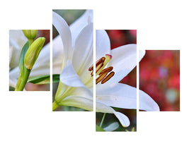 modern-3-piece-canvas-print-magnificent-lily-in-white