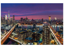canvas-print-manhattan-skyline-at-sunset