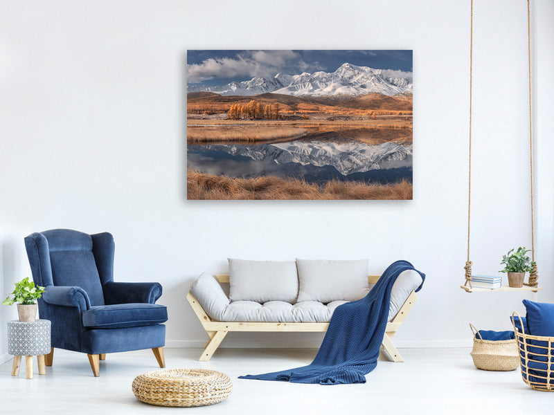 modern-4-piece-canvas-print-mirror-for-mountains-iii