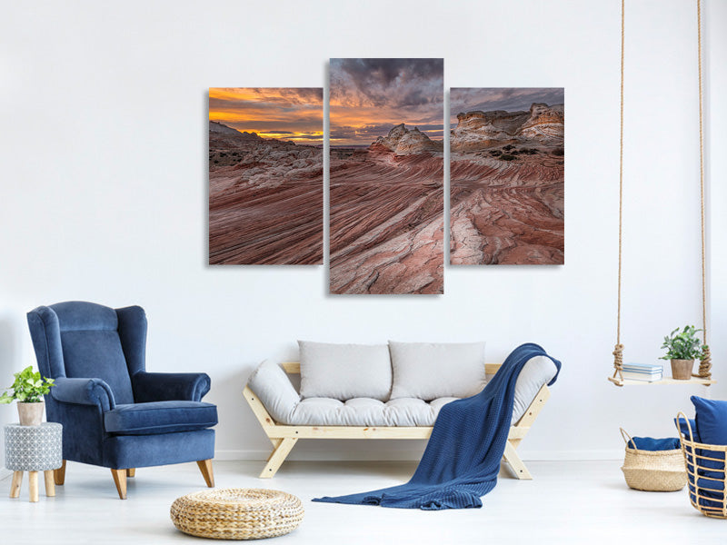 modern-3-piece-canvas-print-last-light-at-white-pocket