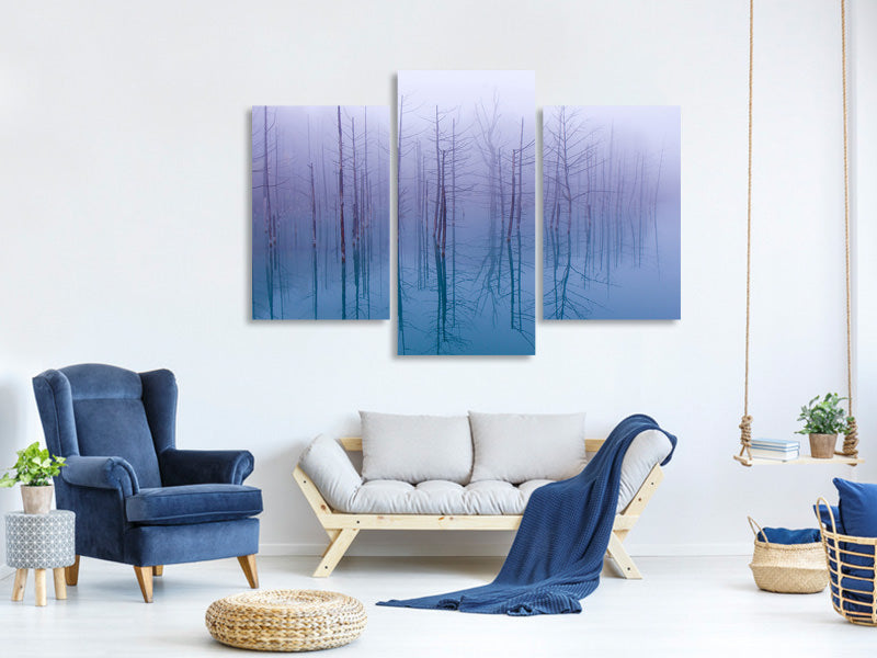 modern-3-piece-canvas-print-misty-blue-pond