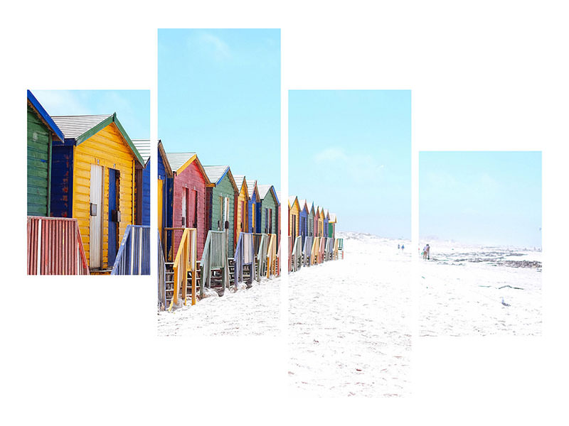 modern-4-piece-canvas-print-colorful-beach-houses