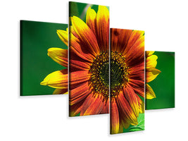 modern-4-piece-canvas-print-colorful-sunflower