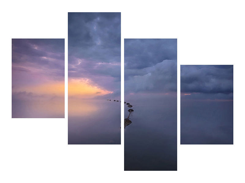modern-4-piece-canvas-print-colorful-sunrise