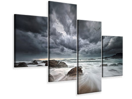 modern-4-piece-canvas-print-flight-over-troubled-waters