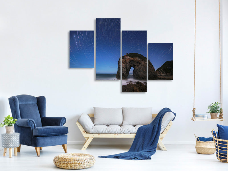 modern-4-piece-canvas-print-horse-head-rock