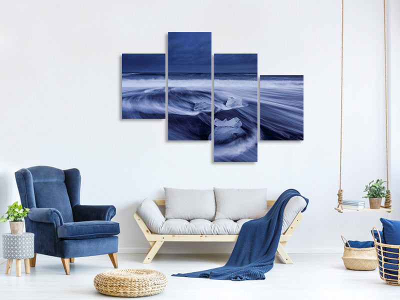 modern-4-piece-canvas-print-ice-skull