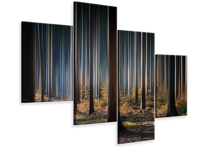 modern-4-piece-canvas-print-mystic-wood