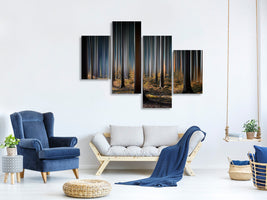 modern-4-piece-canvas-print-mystic-wood