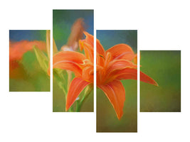 modern-4-piece-canvas-print-painting-of-a-lily