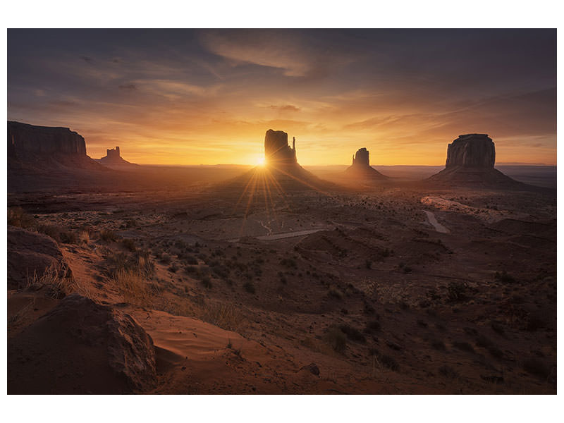 modern-4-piece-canvas-print-monument-sunrise