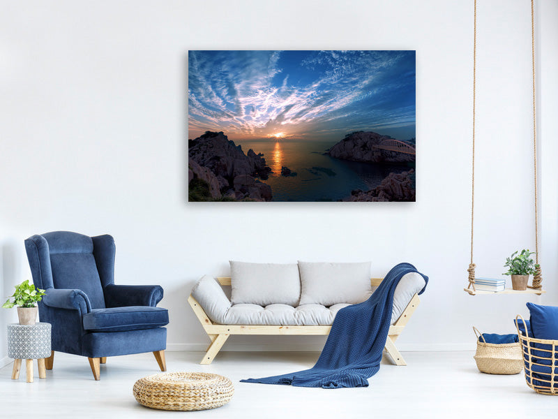 panoramic-3-piece-canvas-print-moody-sunset-at-the-sea