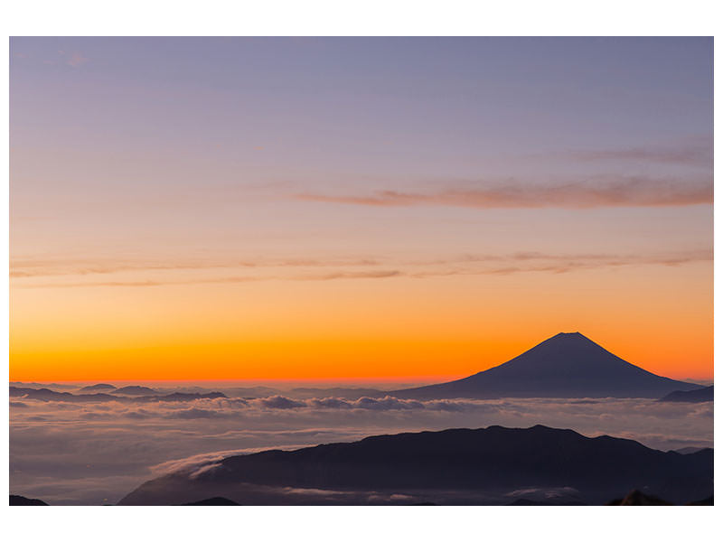 panoramic-3-piece-canvas-print-mount-fuji-at-sunset