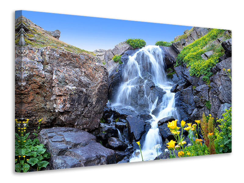 modern-4-piece-canvas-print-moving-waterfall