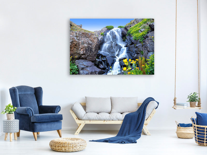 modern-4-piece-canvas-print-moving-waterfall
