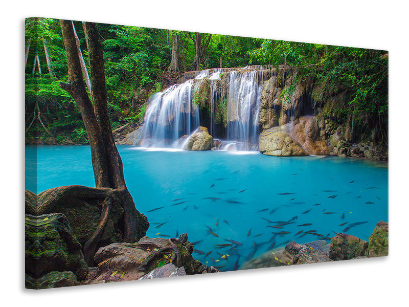 4-piece-canvas-print-nature-waterfall