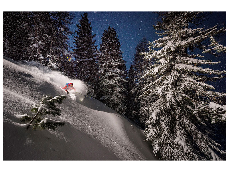 modern-4-piece-canvas-print-night-powder-turns-with-adrien-coirier