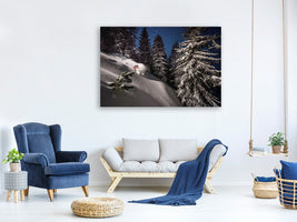 5-piece-canvas-print-night-powder-turns-with-adrien-coirier