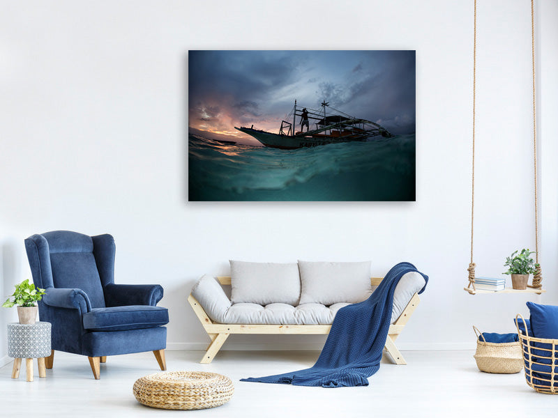 panoramic-3-piece-canvas-print-night-ride