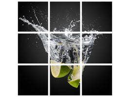 9-piece-canvas-print-o-fresh-limes