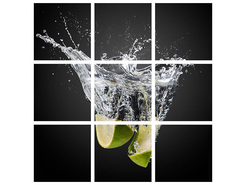 9-piece-canvas-print-o-fresh-limes