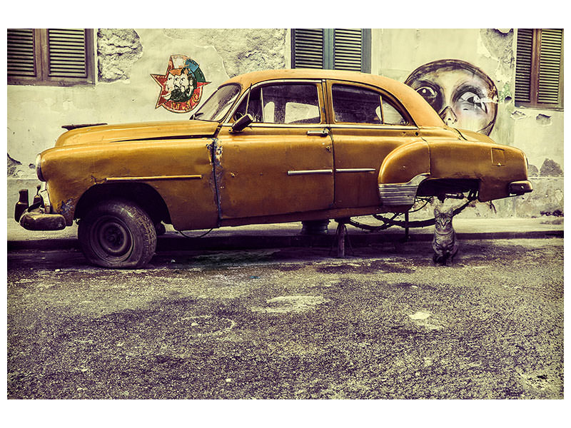 3-piece-canvas-print-old-car