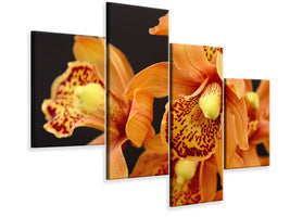 canvas-print-orchids-with-orange-flowers