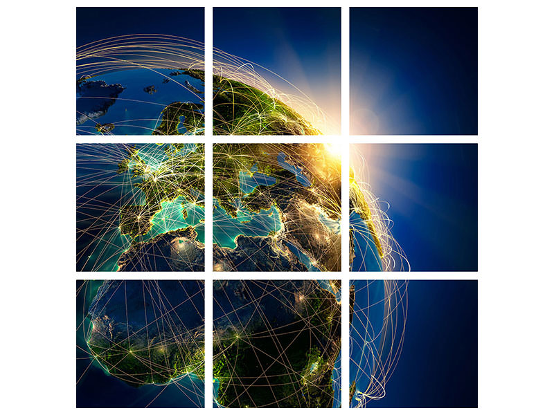 4-piece-canvas-print-our-planet-earth