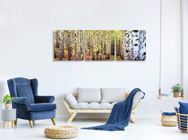 panoramic-3-piece-canvas-print-the-path-between-birches