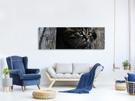 panoramic-canvas-print-cats-child