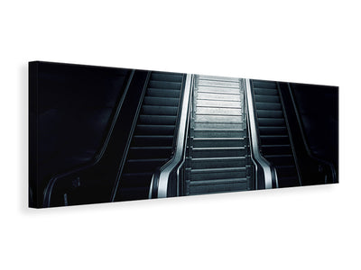 panoramic-canvas-print-escalator-in-the-dark