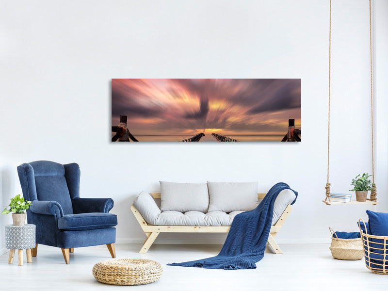 panoramic-canvas-print-spectacular-sunset-on-the-bridge