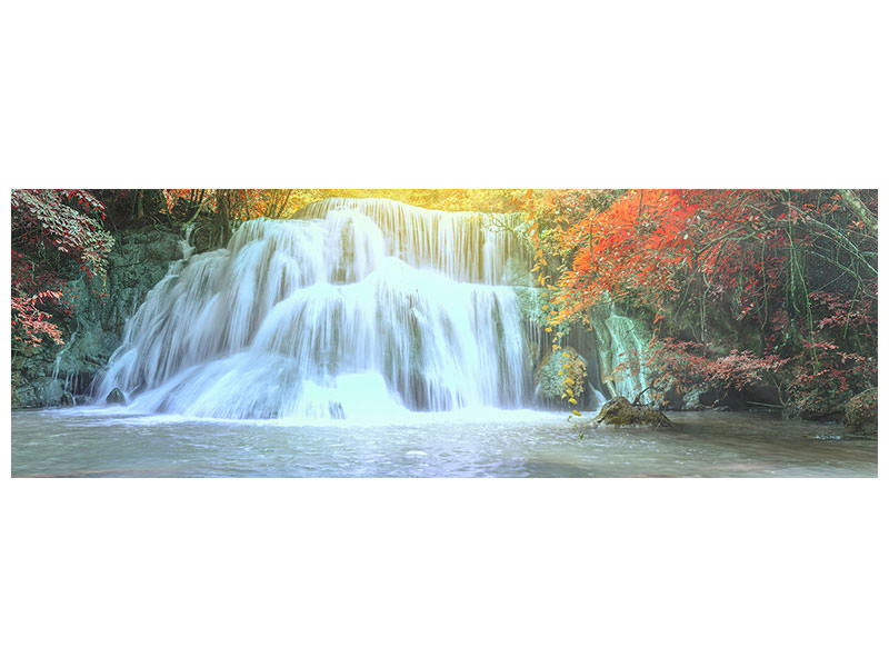 panoramic-canvas-print-waterfall-in-light
