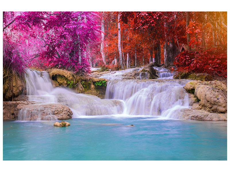 4-piece-canvas-print-paradisiacal-waterfall