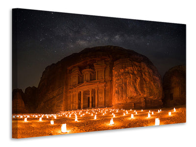 modern-4-piece-canvas-print-petra-by-night