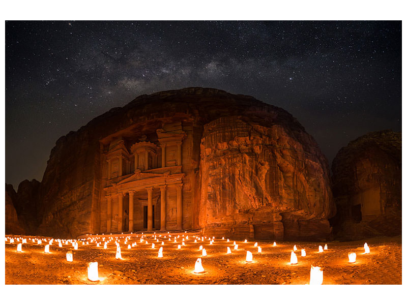 3-piece-canvas-print-petra-by-night